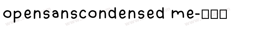 opensanscondensed me字体转换